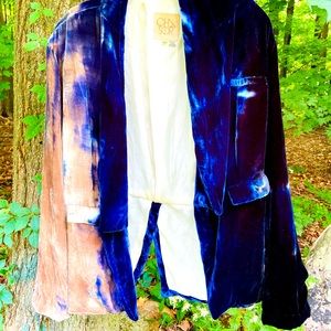 Boutique crush velvet jacket Sundance catalog